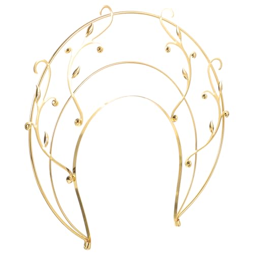 SAFIGLE Kopfbedeckung Aus Stilvolles Haarband Dekoration Für Party Cosplay Zubehör Goldfarben Kopfbedeckung von SAFIGLE