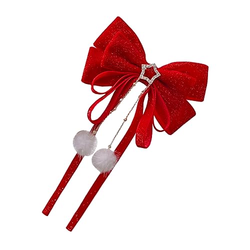 SAFIGLE 1 Stück Haarschmuck Für Mädchen Haarspange Haarschmuck Für Mädchen Kleinkinder Schleifenclips Haarschleifen Haarspangen Schleife Kleine Haarnadeln Schleifenband von SAFIGLE