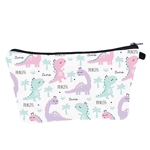SAFIGLE Kosmetikbeutel Aus Polyestermaterial Mit Dinosauriermuster Reise-kulturtasche Für Damen Aufbewahrungstasche Als Mehrzweck-Kosmetiktasche Für Reisen Und Alltag von SAFIGLE