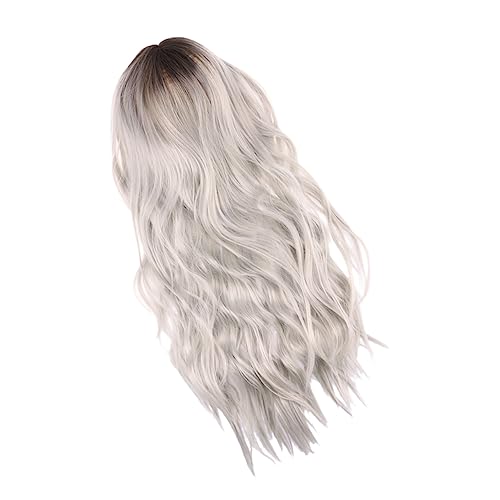 SAFIGLE 1 Stück Lange Lockige Perücke für Damen Synthetisches Haar Gradient Cosplay Wig Bequem und Atmungsaktiv für Partys Halloween von SAFIGLE
