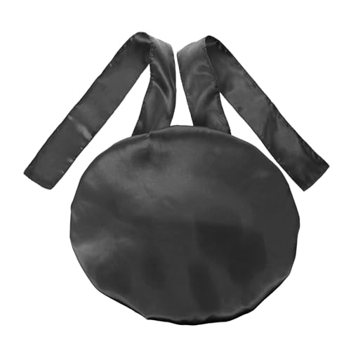 SAFIGLE 1 Stück Pailletten -Doppel -Duschkappe Schlafen Hüte Haarpflegehut für Frauen Schlafmütze Badduschenhaube Haarmütze Badehut Satinmaterial (Polyesterfaser) Schwarz von SAFIGLE