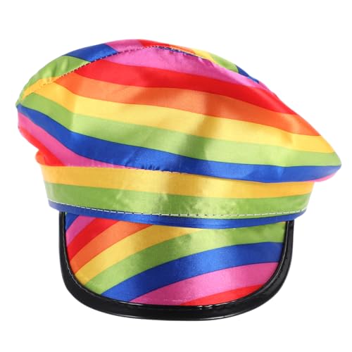 SAFIGLE 1 Stück Regenbogenhut Karnevalshut Rollenspielhut Karnevalspolizeihut Hut Mit Breiter Krempe Rollenspiel Requisite Performance Hut Karnevalshut Mit Krempe Regenbogen Kappe Mit von SAFIGLE