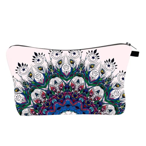 SAFIGLE 1 Stück Spike Sichere Clutch Gesteppt Kulturbeutel Make Up Tasche Reise Kulturtasche Make Up Tasche Kosmetiktasche Damen Blumenmuster Wasserdicht Reise Kosmetiktasche von SAFIGLE