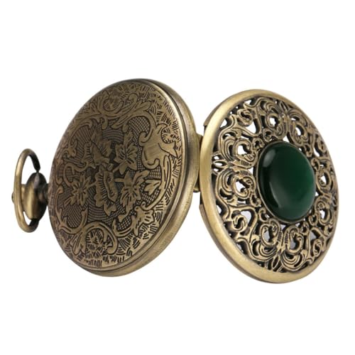 SAFIGLE Taschenuhr Retro Hängeuhr Vintage Uhr Kettenuhr Clamshell Taschenuhr Design von SAFIGLE