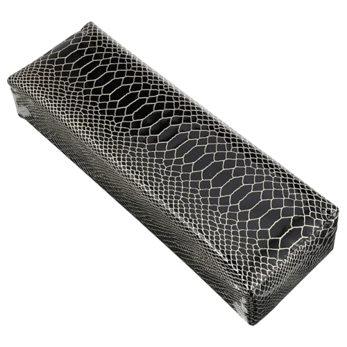 SAFIGLE 1 Stück wasserdichtes Maniküre-Handkissen Unterstützung ruht UV Nail Armlehnenkissen Polieren geformt Nagel Handauflagen Armlehnen-Maniküre Kissen für die Hand Schwamm Schwarz von SAFIGLE