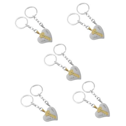 SAFIGLE 10 Paar Herz Schlüsselanhänger babyshowergeschenk Geschenkideen Valentinstag Handtaschen bezaubern zarter Schlüsselanhänger Valentinstag Schlüsselanhänger in Herzform Legierung SAFIGLE 10 Paar Herz Schlüsselanhänger babyshowergeschenk Geschenkideen Valentinstag Handtaschen bezaubern zarter Schlüsselanhänger Valentinstag Schlüsselanhänger in Herzform Legierung von SAFIGLE