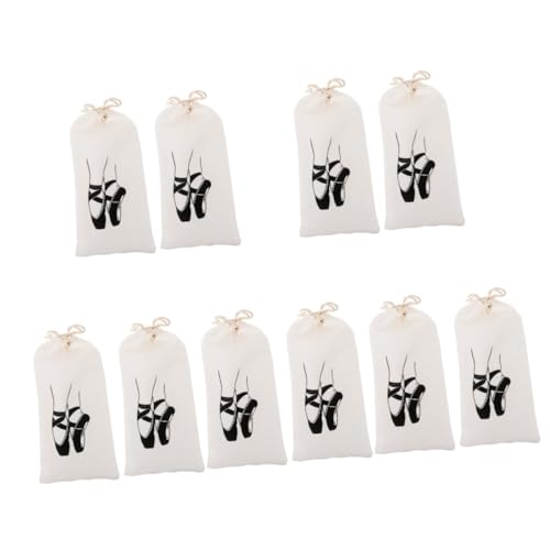 SAFIGLE 10stücke Ballettschuhtaschen Mit Kordelzug Süße Aufbewahrung Für Ballettschuhe Für Mädchen Und Tänzerinnen Langlebige Und Praktische Tanzaccessoires Für Training Und Reisen von SAFIGLE