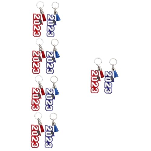 SAFIGLE 10 Stück Abschlusssaison Schlüsselanhänger Abschluss Schlüsselanhänger Abschluss Schlüsselanhänger Abschluss Schlüsselanhänger Abschluss Schlüsselanhänger Filme 2023 von SAFIGLE