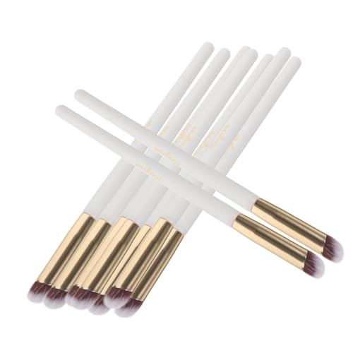 SAFIGLE 10 Stück Concealer Pinsel Winkelform für Präzise Anwendung für Make Up Ergonomischer für Komfort und Einfache Handhabung Concealer Lippenstift und Lidschatten von SAFIGLE