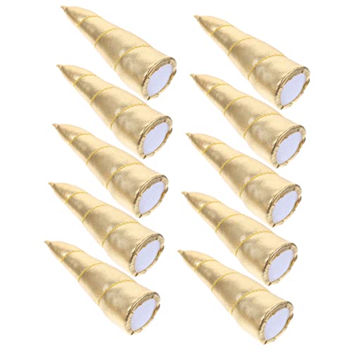 SAFIGLE 10st Einhornhorn Haarspange Aus Horn Spielzeug Aus Hornspirale Hörner Haarnadeln Hausgemachte Ornamente Goldenes Horn Goldene Hörner Haarband Stirnband Stoff Selbstgemacht Kind von SAFIGLE