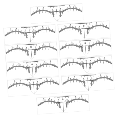 SAFIGLE 10stücke Augenbrauen Lineal Aufkleber Einweg Schablonen Für Präzises Augenbrauen-make-up Professioneller Augenbrauenformer Für Anfänger Und Künstler Langlebiges Hilfsmittel von SAFIGLE