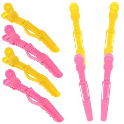 SAFIGLE 10 Stück Farbclips Alligator-Haarspangen für Frauen Krokodilklemmen für Haare Salon-Krokodilklemmen Styling-Haarspangen werkzeug Friseurklammern Haartrennklammern Zufällige Farbe von SAFIGLE
