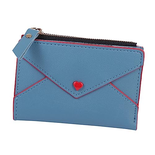 SAFIGLE 10 Stück Geldbörsen Mit Reißverschluss Geldbörse Mit Umlaufendem Reißverschluss Aufbewahrung Pu Quadratische Pu Kleingeld Separates Fach von SAFIGLE