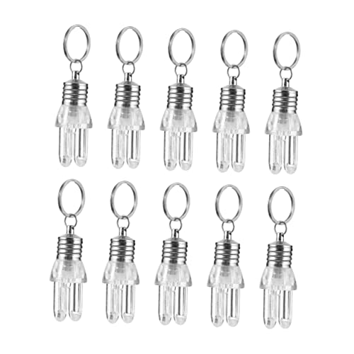 SAFIGLE Schlüsselanhängerlichter Im Einzigartigen -Design 10er-Pack Acryl-schlüsselhalter in U-Form Nachtlichter Für Dekorative Schlüsselanhänger von SAFIGLE
