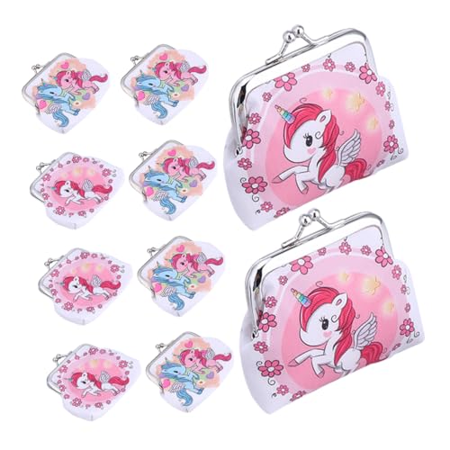 SAFIGLE 10 Stück Kinder-geldbörse: Geldbörse Mit Kussverschluss – Einhorn-Geldbeutel – Boho-Geldbeutel Für Frauen, Mädchen, Töchter, Schmuck, Schlüsselkartenhalter von SAFIGLE