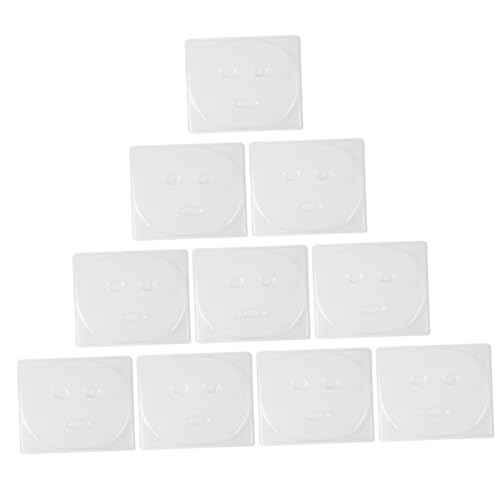 SAFIGLE 10 Stück Maskenform Gesichtsmaske Abziehen Herstellerplatte Dreck Gesichtsmacher Formenbauer Schutzmaske Für Gesichtsschalen Hautpflege Halloween Patch-formen Pvc von SAFIGLE