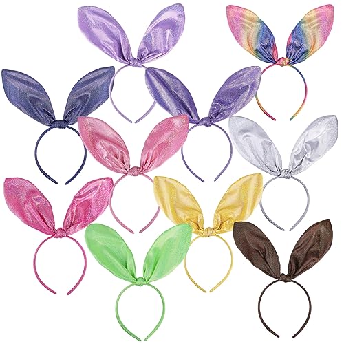 SAFIGLE 10stücke Party Stirnband Ostern Kaninchen Ohr Haar Hoop Dekorative Damen Stirnband Für Feste Geburtstag Weihnachten Neujahr von SAFIGLE