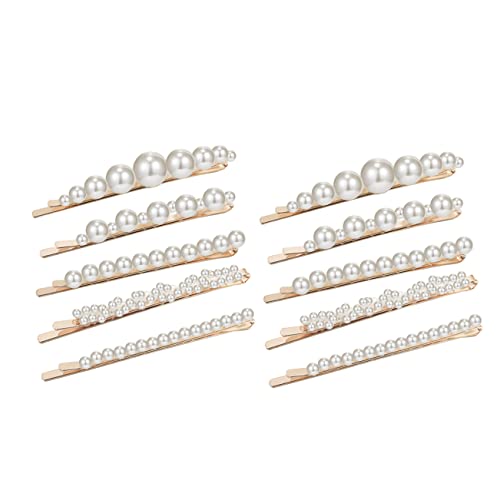 SAFIGLE 10stücke Haarnadeln Mit Perlen Perlen-haarspange Haarschmuck Für Party Seitliche Haarspange Haarnadel Für Mädchen Und Frauen von SAFIGLE