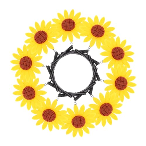 SAFIGLE 10 Stück Sonnenblumen Haarspangen für Mädchen Haarklammern aus Strapazierfähigem Material Farbenfrohe Haarschmuck Clips für Dünnes Haar Accessoire für Alltag von SAFIGLE