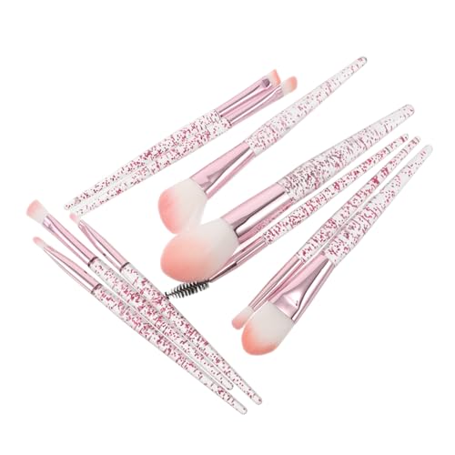 SAFIGLE 10 Stück Teiliges Augen Make Up Pinsel Set mit Glitter Ergonomische Griffe Vielseitig für Puder Foundation Concealer Lidschatten Augenbrauen Eyeliner Professionelles Waschbares von SAFIGLE