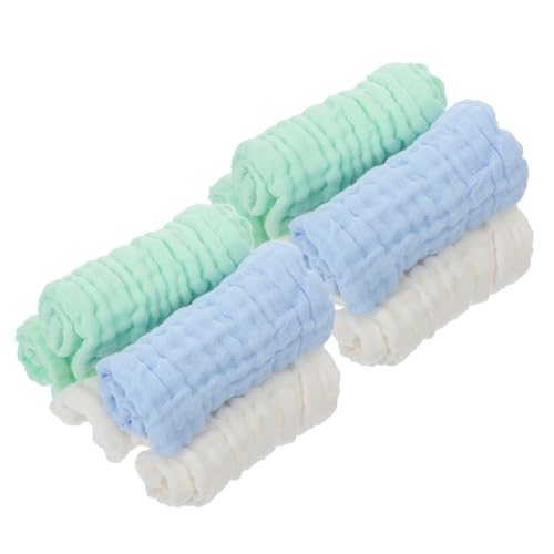 SAFIGLE 10 Stück Teiliges Baumwoll Spucktuch aus Baumwolle Weiche Schadstofffreie Waschlappen für Neugeborene und Kleinkinder Hautfreundlich und Saugstark als Babylätzchen und Handtuch von SAFIGLE