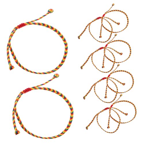 SAFIGLE 10 Stück Teiliges Handgefertigte Verstellbare Geflochtene Armbänder aus Buntem Seil Handgewebte Ethno Fußkettchen für Sommer Strand Hawaii Party Schmuck von SAFIGLE