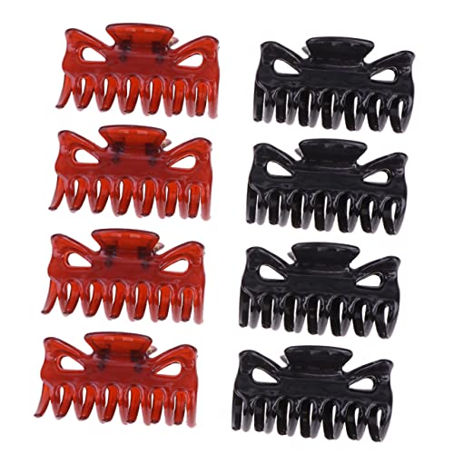 SAFIGLE 10 Stück Teiliges Langlebiger Haarklammern aus Robustem PP Material Einfache Ponytail Clips in Schwarz und Kaffee Haaraccessoires für Frauen und Mädchen für Alltag und von SAFIGLE