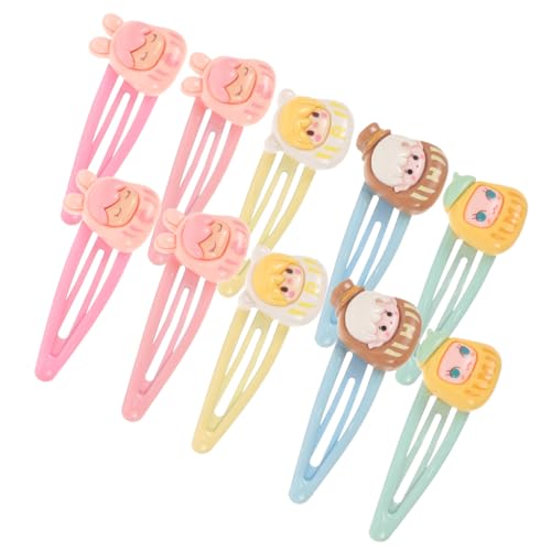 SAFIGLE 10 Stück Teiliges Mädchen Haarklammern mit Dessert Muster Eiscreme Kuchen Haarklammern für Stilvolle Looks Geeignet für Mädchen Sicher und Bequem zu Tragen von SAFIGLE