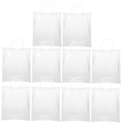 SAFIGLE 10 Stück Transparente Tragetasche Taschen Für Party-weinflaschentasche Transparenter Weinbeutel Multifunktions-weintasche Multifunktions-weinflaschentasche Geschenktüte PVC SAFIGLE 10 Stück Transparente Tragetasche Taschen Für Party-weinflaschentasche Transparenter Weinbeutel Multifunktions-weintasche Multifunktions-weinflaschentasche Geschenktüte PVC von SAFIGLE