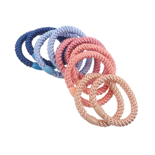 SAFIGLE 10 Stücke Elastische Pferdeschwanz Halter Haarbänder Bunte Haar Accessoires Für Frauen Dekorative Haargummis Für Mädchen Frauen Styling Zubehör von SAFIGLE