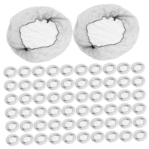 SAFIGLE 100stücke Haarnetze Für Damen Im Foodservice Wiederverwendbares Haarnetz Transparentes Haarnetz Für Lockenwickler Für Perücken Duttnetze von SAFIGLE