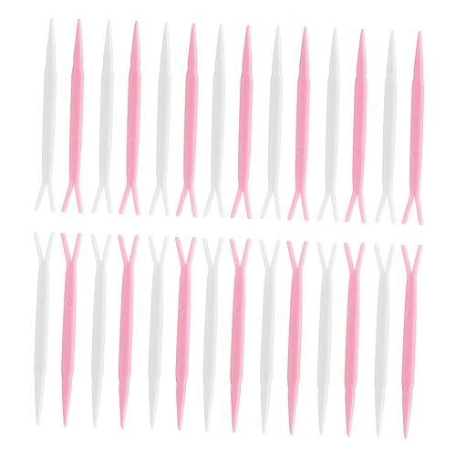 SAFIGLE Doppelt Gefaltete Augenlidgabel 100 Stück Y-förmige Gabel Für Augenlidaufkleber Kosmetikzubehör Langlebig Und Tragbar Für Make up Und Schönheitspflege Zufällige Farben von SAFIGLE
