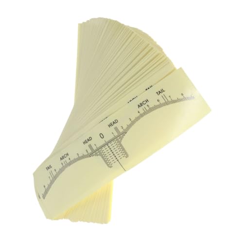 SAFIGLE 100stücke Augenbrauen Aufkleber Einweg Werkzeug Augenbrauenformungsschablone Microblading Messgerät Für Professionelle Oder Heimgebrauch von SAFIGLE