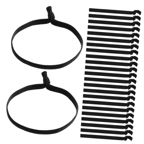 SAFIGLE 100stücke Elastische Haargummis Stoffhaargummis Ohne Beschädigung Rutschfeste Haarband Dickes Haar Haarbänder Für Damen Und Herren von SAFIGLE