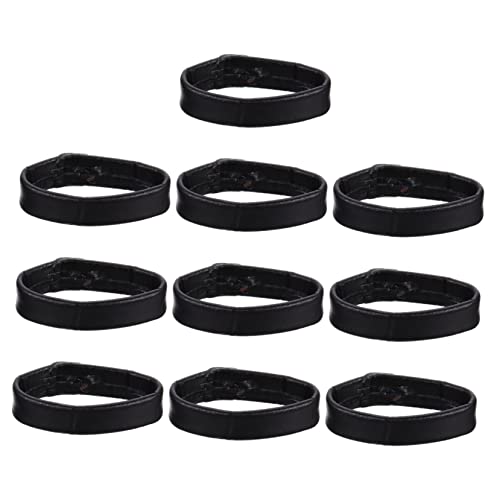 SAFIGLE 10stücke Echtleder Uhrenarmband Halter Farbe Schwarz Strapazierfähiger Uhrenband Ring Komfortable Ersatzteile Für Armbänder Einfacher Austausch Für Herren Und Damen von SAFIGLE