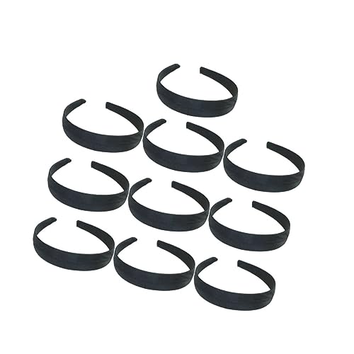 SAFIGLE 10Stücke Minimalistischer Haarreifen Haarbänder aus Satin für DIY Haarschmuck Modisches Accessoire für Damen und Herren für Kreative Styles von SAFIGLE