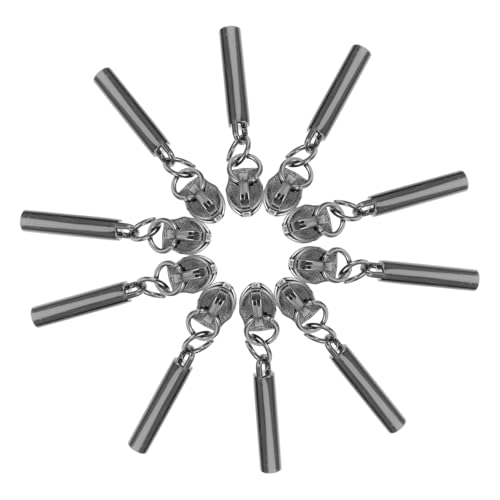 SAFIGLE 10 Stück Abnehmbare Reißverschlusszüge Dekorative Reißverschlussköpfe für Mäntel Stabile Metallzüge Ersatz für Kleidung von SAFIGLE