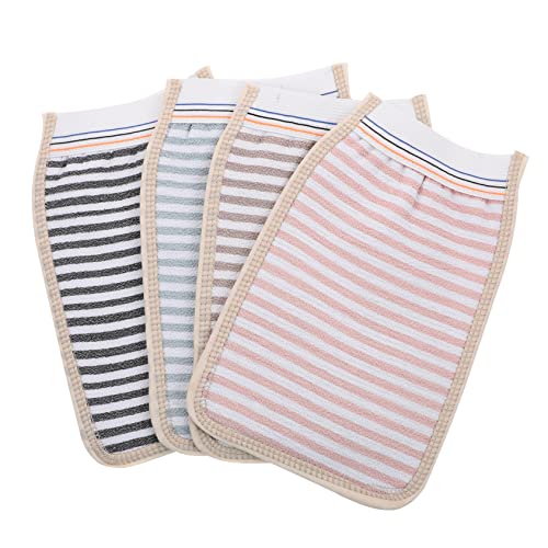 SAFIGLE 10stücke Duschtuch Peeling Handtuch Rückenschrubber Badezubehör Strapazierfähige Badetücher Doppellagig Für Körperreinigung Zufällige Farbe von SAFIGLE