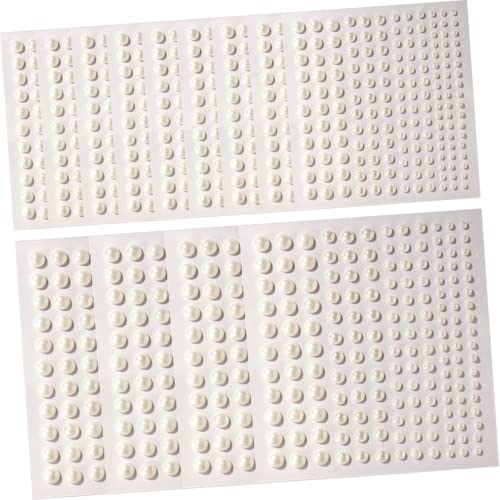 SAFIGLE 12 Blatt Selbstklebende Perlensets für Gesichtsmakeup Aufkleber für Make Up und Designs Hautfreundlich und Rückstandslos für Festivals und Besondere Anlässe von SAFIGLE