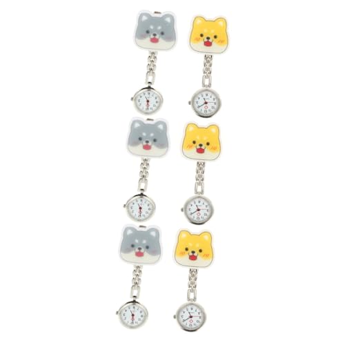 SAFIGLE 12 STK Schwesterntisch Ansteckuhr Aus Metall Auf Ärzte Achten Uhr Mit Ansteckbrosche Damen-digitaluhren Edelstahluhren Für Herren Rostfreier Stahl Ältere Uhr Fräulein Universal von SAFIGLE