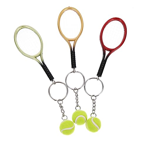 SAFIGLE 12 STK Tennis-schlüsselanhänger Auto-Gadgets Schlüsselanhänger Für Tennisschläger Sportler-schlüsselanhänger Neue Schlüsselanhänger Basketball- Spielzeuge Tennisring Plastik von SAFIGLE
