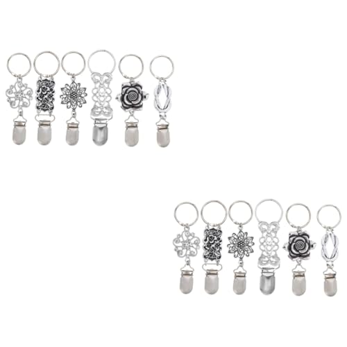 SAFIGLE 12 Stk Blumenhutclip aus Legierung Reisekappenhalter Reisehut Hoder Anti-Verlust-Gurtclip Koffer-Hut-Clip Vintage-Kappenclip pocket clip hat clip Gepäckclip-Verschluss Hutclips von SAFIGLE