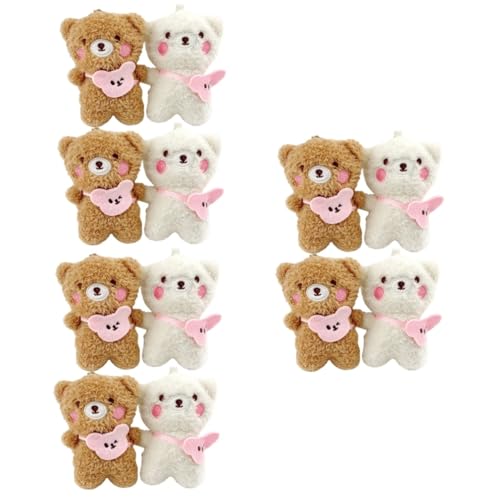 SAFIGLE 12 Stück Bären Schlüsselanhänger Mini Schlüsselanhänger Geldbörse Für Schlüssel Schlüsselanhänger Für Damen Schlüsselband Rucksackanhänger Cartoon Schlüsselanhänger Tiere von SAFIGLE