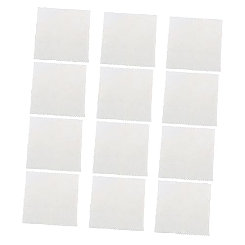 SAFIGLE 12stücke Quadratische Geschirrtücher Haushalts-badetücher Bequeme Handtücher Weiß Hochwertiges Material Exquisiter Saumbehandlung Hohe Saugfähigkeit Schnell Trocknend Kein von SAFIGLE