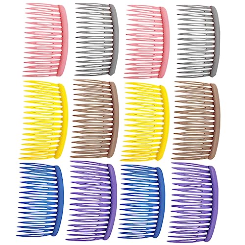 SAFIGLE 12 Stück Kamm Haarkämme Für Zuhause Zubehör Tasche Mädchen Entwirren Haarkämme Zum Stylen Styling Haarschmuck Kopfschmuck Für Damen Haarklammern Damenseitenhaarkämme Plastik von SAFIGLE