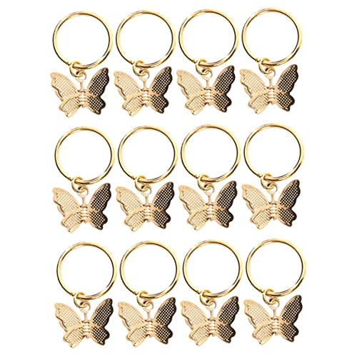 SAFIGLE 12 Stück Schmetterling Haarschmuck Haarzöpfe Ringe Charms Charms Haarschmuck Haarringe Haardekorationen Für Mädchen Flechtschmuck Zopfschmuck Legierung Golden SAFIGLE 12 Stück Schmetterling Haarschmuck Haarzöpfe Ringe Charms Charms Haarschmuck Haarringe Haardekorationen Für Mädchen Flechtschmuck Zopfschmuck Legierung Golden von SAFIGLE