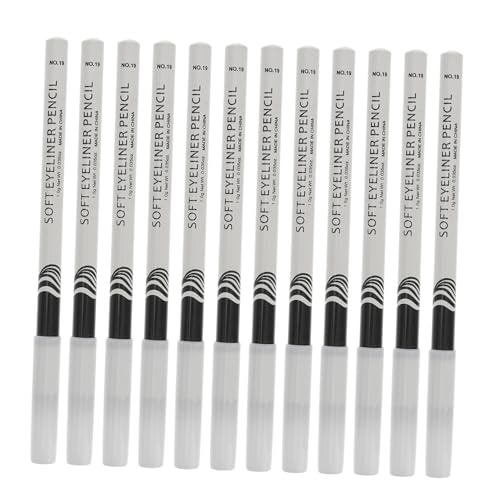 SAFIGLE 12 Stück Weißer Eyeliner Bleistift Wasserfester Make Up Stift für Augen für Verschiedene Anlässe Anspitzer von SAFIGLE