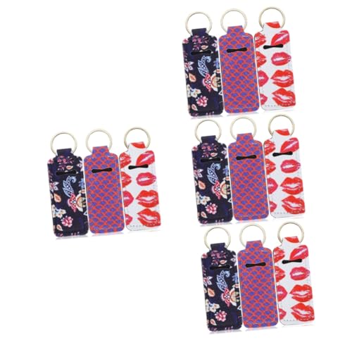 SAFIGLE 12stücke Schlüsselanhänger Lippenstift Tragbarer Organizer Für Lippenstift Und Und Langlebig Für Und Alltag von SAFIGLE