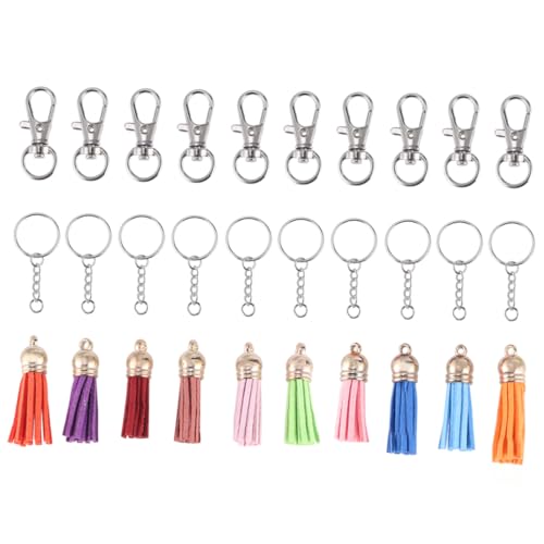 SAFIGLE 125St Tasche Quaste Anhänger böhmisches Anhängerzubehör Quastenanhänger Miniaturen Kunsthandwerk USA-Kostüm bescherung Weihnachten weinachts Schlüsselanhänger-Anhänger von SAFIGLE