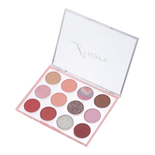 SAFIGLE 12Gitter Lidschatten Palette Farben Schimmernd Und Make Up Palette Für Bar Nachtclub Und Partys Vielseitig Und Tragbar Für Persönliche Nutzung Und von SAFIGLE